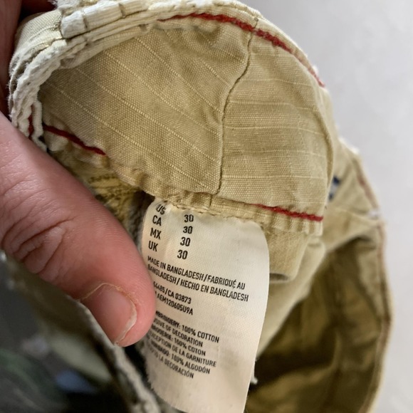 American Eagle Cargo Shorts Men 30 Longboard Utility Pockets Casual Outdoors Y2K - Picture 11 of 16